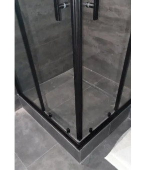 Душова кабіна Aquanil Indiana Black 80х80х190 см прозоре скло