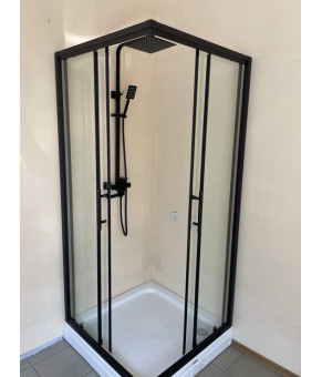 Душова кабіна Aquanil Indiana Black 90х90х190 см