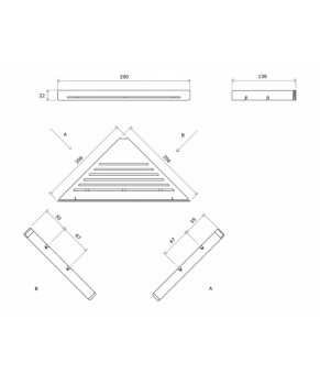 Полка Ravak Slim C X07P652