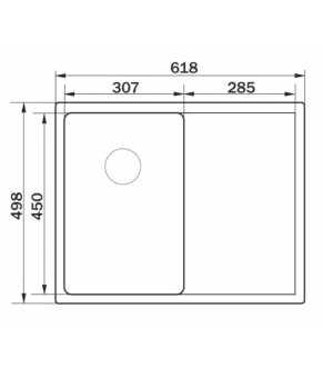 Мойка кухонная GRANADO Vera S304 620x500x200 (GS04304)