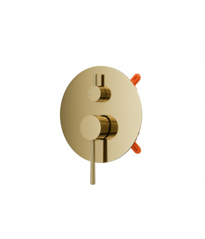 Душевой гарнитур скрытого монтажа Corsan LUGO GOLD + BOX золото