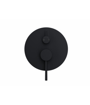 Душевой гарнитур скрытого монтажа Corsan LUGO BLACK + BOX черный