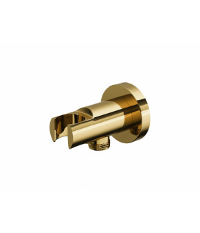 Душевой гарнитур скрытого монтажа Corsan LUGO GOLD + BOX золото с термостатом