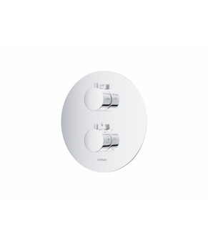 Душевой гарнитур скрытого монтажа Corsan LUGO CHROM + BOX хром с термостатом