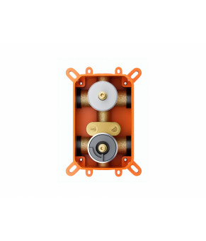 Душевой гарнитур скрытого монтажа Corsan LUGO BLACK + BOX черный с термостатом