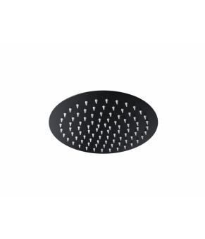 Душевой гарнитур скрытого монтажа Corsan LUGO BLACK + BOX черный с термостатом