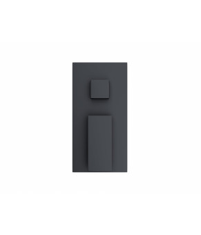 Душевой гарнитур скрытого монтажа Corsan ADOUR BLACK + BOX черный