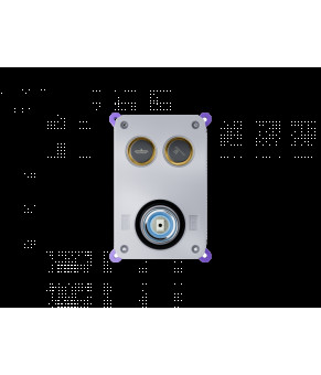 Душевой гарнитур скрытого монтажа Corsan Plomeria CHROM + BOX хром с термостатом
