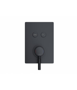 Душевой гарнитур скрытого монтажа Corsan Plomeria BLACK + BOX черный