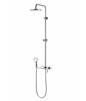 Душевой гарнитур Corsan KLAR FIBER CHROME WHITE