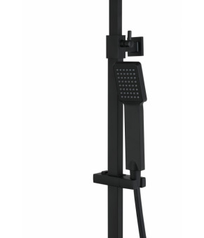 Душевой гарнитур Corsan ANGO BLACK MATT с термотстатом
