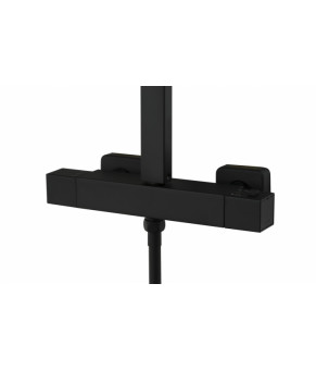 Душевой гарнитур Corsan ANGO BLACK MATT с термотстатом