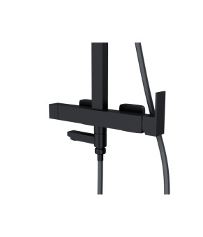 Душевой гарнитур Corsan ANGO BLACK MATT с изливом