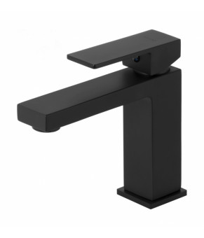Смеситель для раковины (умывальника) Corsan ANGO BLACK MATT черный низкий