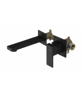 Смеситель для раковины (умывальника) скрытого монтажа Corsan ANGO BLACK MATT