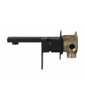 Смеситель для раковины (умывальника) скрытого монтажа Corsan ANGO BLACK MATT