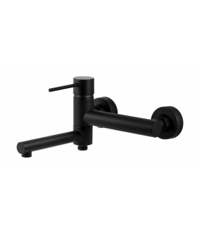 Смеситель для ванны Corsan LUGO BLACK MATT с изливом