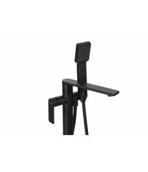 Смеситель для ванны Corsan TRINO BLACK MATT черный напольный