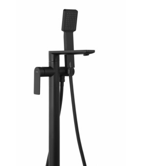 Смеситель для ванны Corsan TRINO BLACK MATT черный напольный