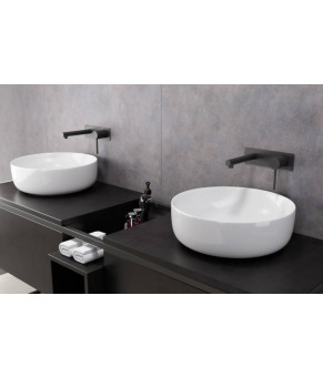 Смеситель для раковини (умывальника) скрытого монтажа Corsan LUGO BLACK MATT