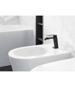 Смеситель для биде Corsan TRINO BLACK черный