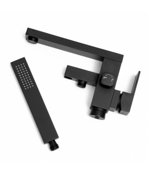 Смеситель для ванны Yoka GAPPO 98 BLACK MATT черный напольный