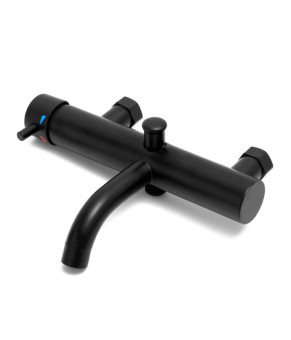 Смеситель для ванны Yoka SUNTO BLACK черный настенный с изливом