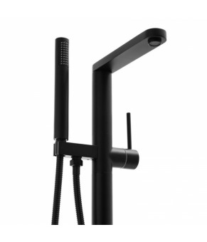 Смеситель для ванны Yoka ASPEN BLACK черный напольный