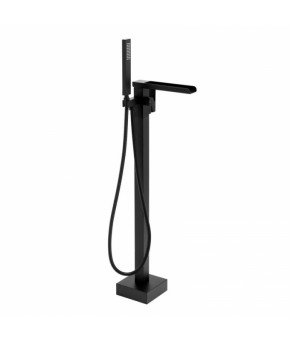 Смеситель для ванны Yoka ROMA BLACK MATT черный напольный