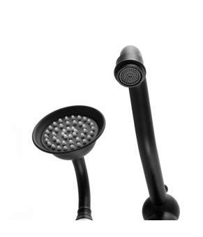 Смеситель для ванны Yoka CASSA BLACK черный напольный