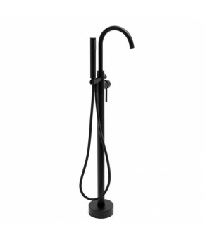 Смеситель для ванны Yoka MONTE BLACK MATT черный напольный
