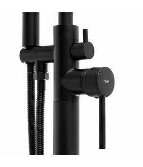 Смеситель для ванны Yoka MONTE BLACK MATT черный напольный