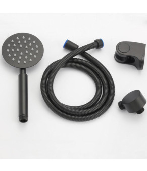 Душевой гарнитур скрытого монтажа Yoka STUDIO 30 BLACK + BOX черный
