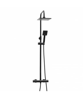 Душевой гарнитур Yoka FLOVA 20 BLACK черный с термостатом