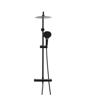 Душевой гарнитур Yoka BERGEN 25 BLACK черный с термостатом