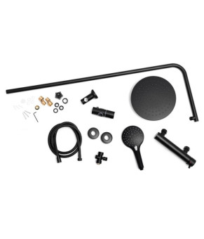 Душевой гарнитур Yoka BERGEN 25 BLACK черный