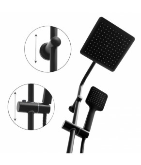 Душевой гарнитур Yoka BODO 23 BLACK черный