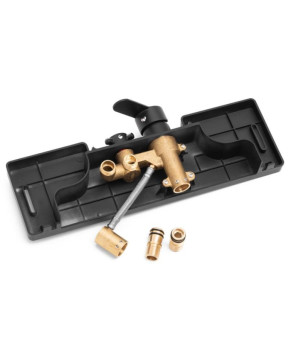 Душевой гарнитур Yoka OSLO 25 BLACK черный с полкой и краном