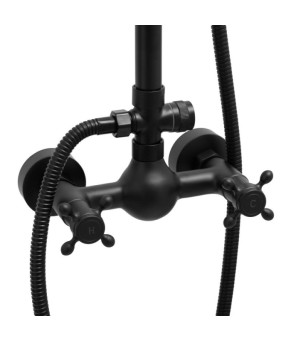 Душевой гарнитур Yoka DIXI BLACK черный
