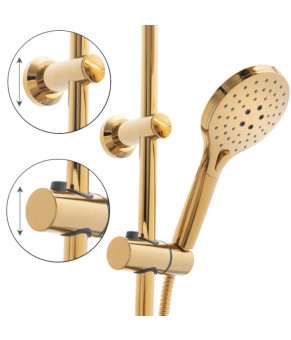 Душевой гарнитур Yoka OMAN 25 THERM L.GOLD золотой