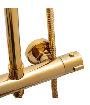 Душевой гарнитур Yoka OMAN 25 THERM L.GOLD золотой