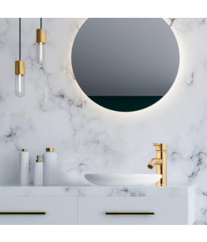 Смеситель для раковины (умывальника) Yoka SPA 24 GOLD золотой низкий