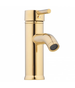 Смеситель для раковины (умывальника) Yoka SPA 24 GOLD золотой низкий