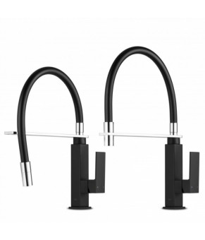 Смеситель для кухни Yoka LINUS BLACK черный