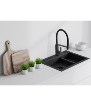 Смеситель для кухни Yoka FERRA BLACK черный