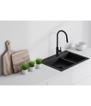 Смеситель для кухни Yoka TEBA BLACK черный