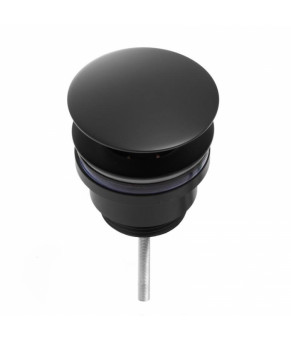 Донный клапан для ванны Yoka KLIK-KLAK BLACK черный