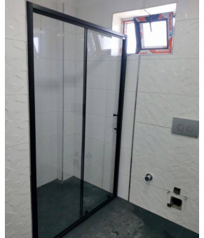Душові двері Aquanil Carmen Black 120х190 скло прозоре