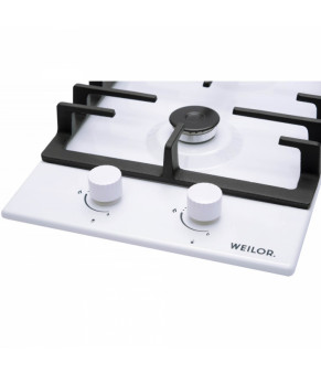 Поверхность газовая Domino на металле WEILOR GM 306 WH