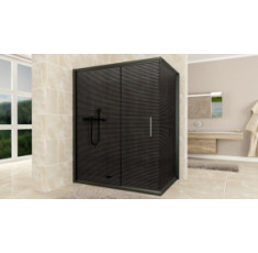 купить недорого Душова кабіна Aquanil Minnesota Black Dark 120x100x190 см тоноване скло (MINNESOTA100DARK)